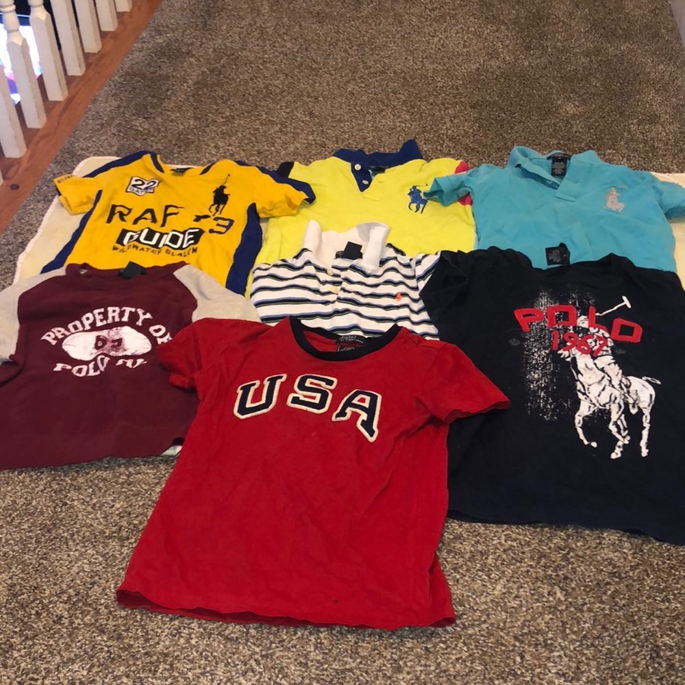 Preowned Polo Ralph Lauren boy’s bundle tops age 6